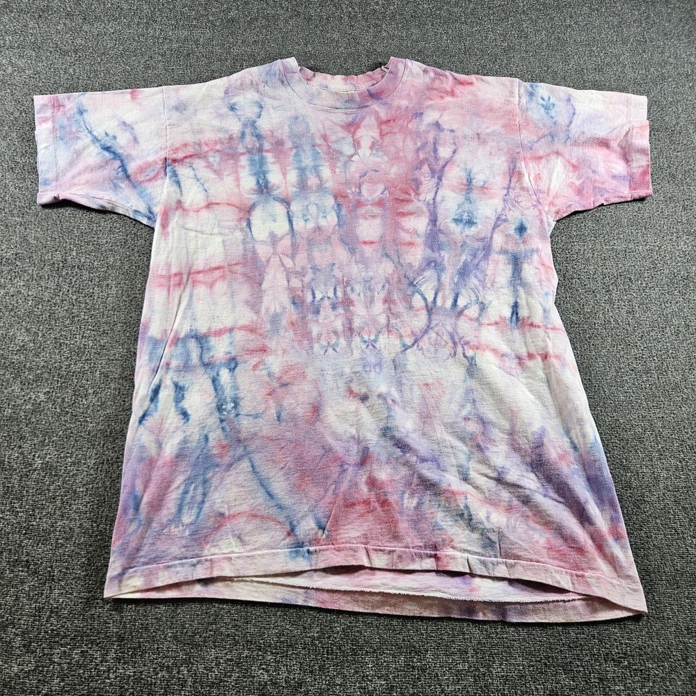 Vintage Fruit Of The Loom Shirt Mens XL Multicolor Tie Dye Made USA 90s