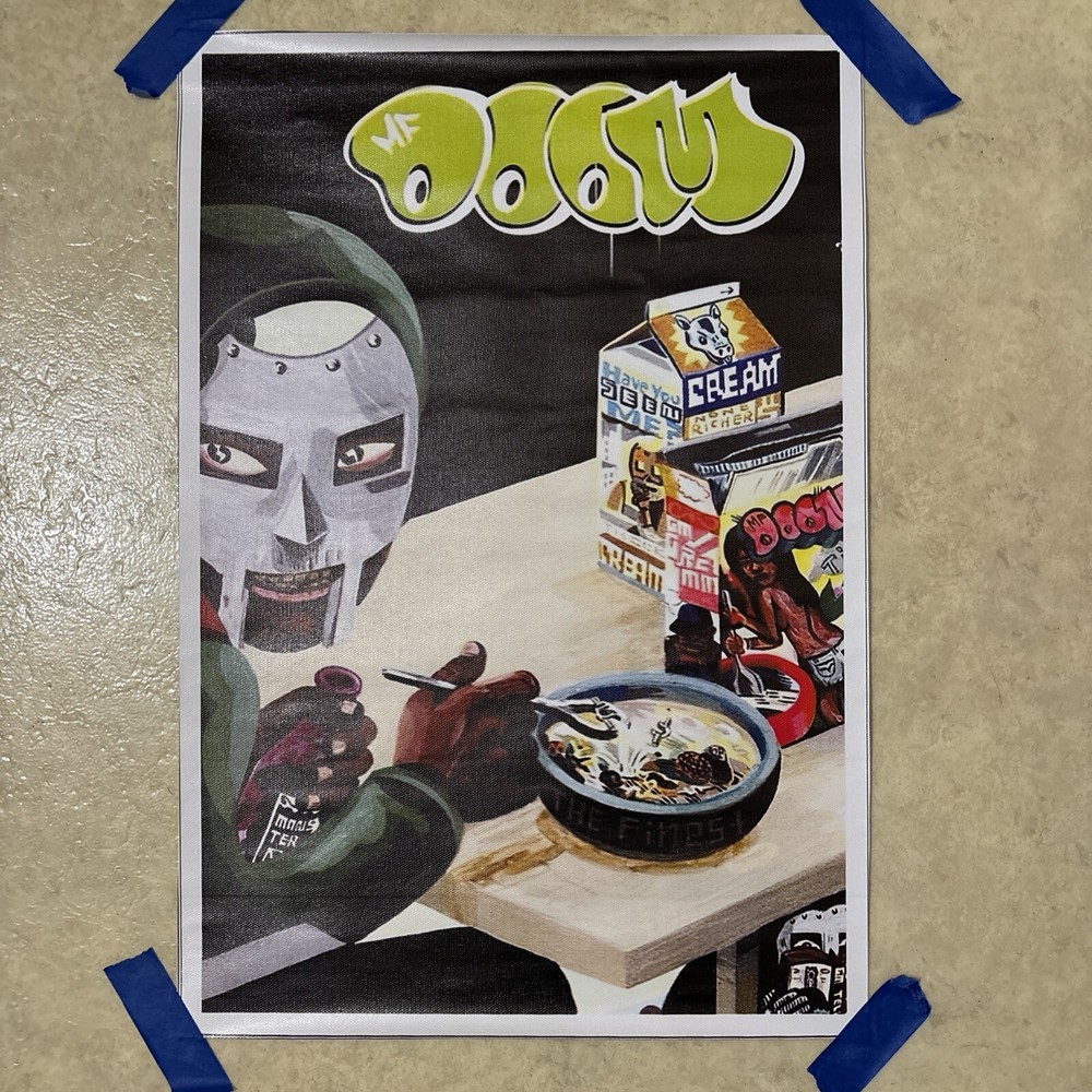 MF Doom ✅ Hip Hop Rap Music Poster ✅ Wall Art Canvas Man Cave ✅ 12x18” Unframed