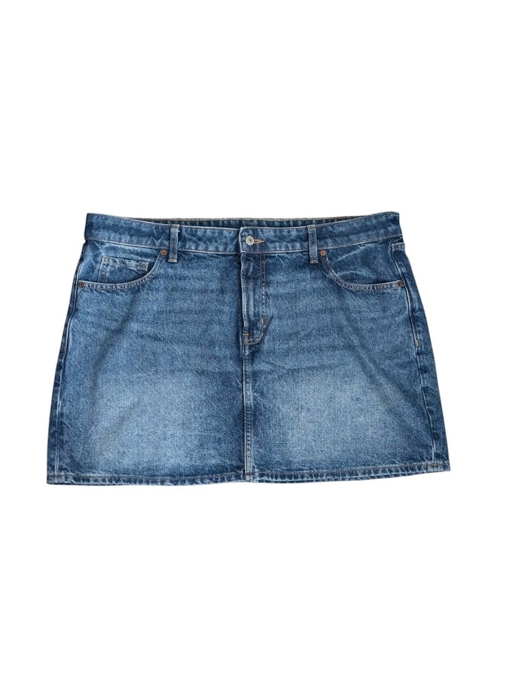 Old Navy Mid Rise Denim Mini Jean Skirt Women’s Size 16 Blue Stonewashed