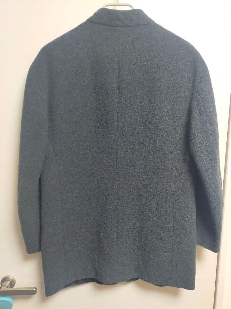 Vintage 90’s Giorgio Armani Jacket Gray Size L Single-Breasted Made in Italy