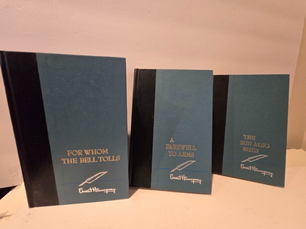 ERNEST HEMINGWAY 3 Volume Set Hardcover Books Scribner Collectors Lot