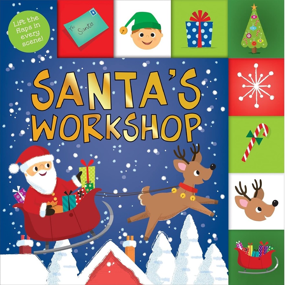 Lift-the-Flap Tab: Santa's Workshop (Lift-the-Flap Tab Books) - board book P...