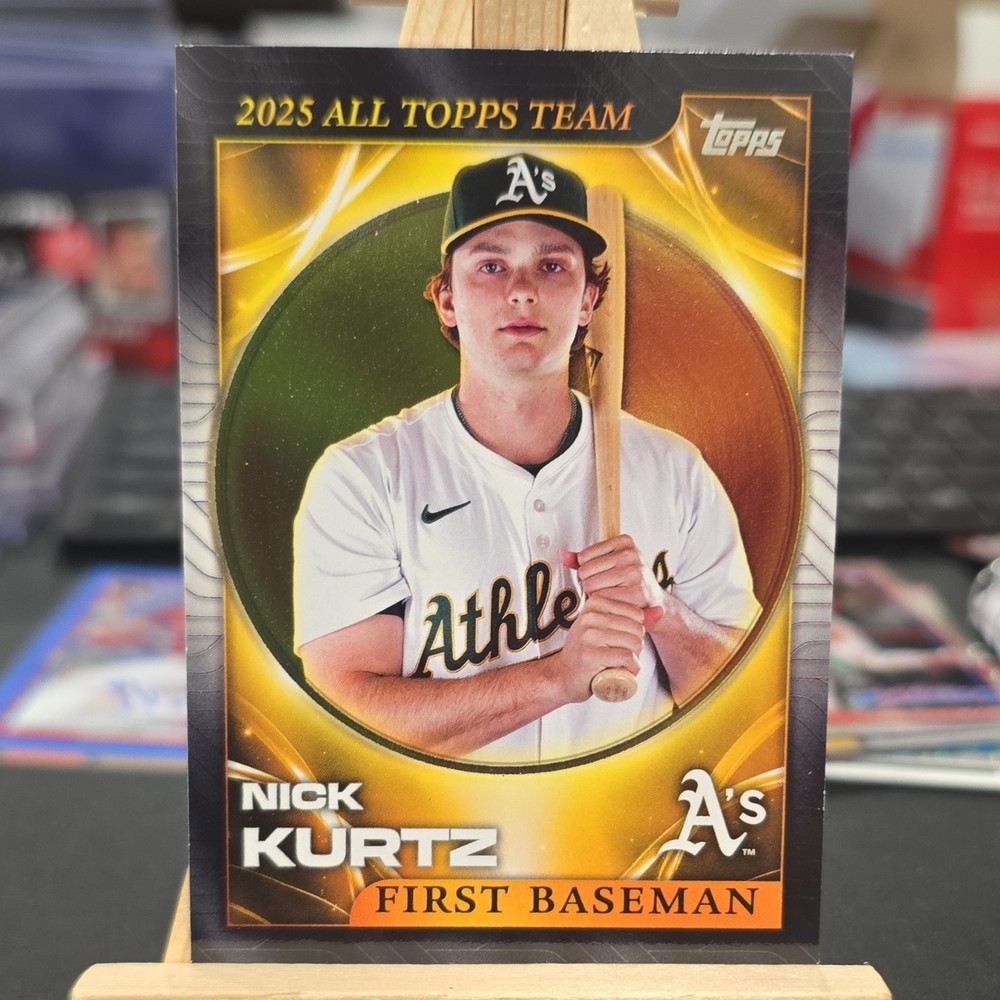 Topps 2025 Update Nick Kurtz SMLB-61 Athletics Pink Foil Stars MLB Rookie