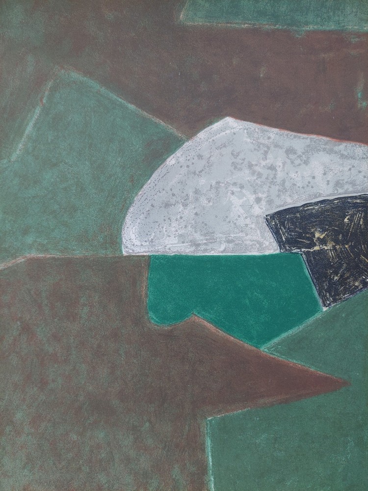 Serge POLIAKOFF Lithograph in color, 1970 / Original print by Poliakoff