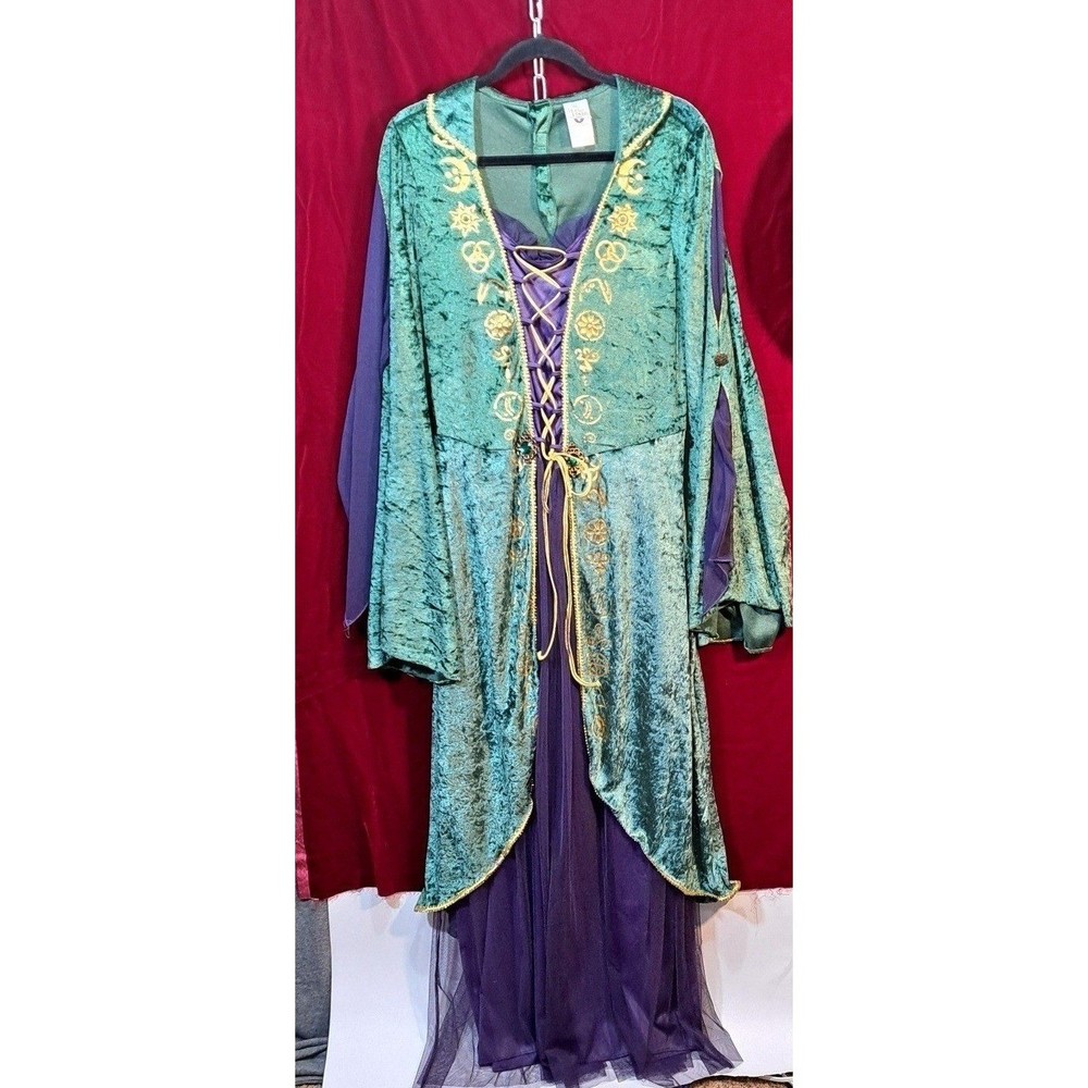 Spirit Halloween Hocus Pocus Winifred Sanderson Costume Adult XL Velvet Witch