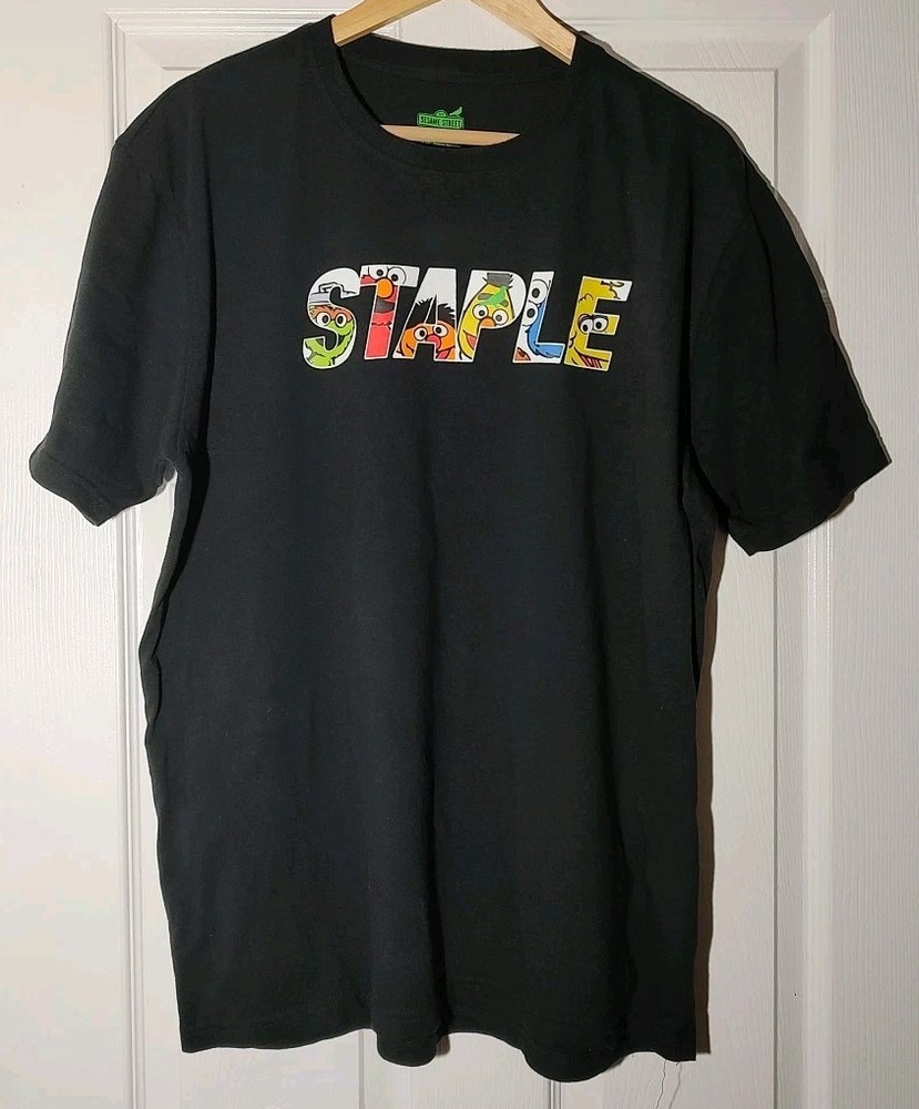Men's Staple Pigeon x Sesame Street T-shirt Black - XL