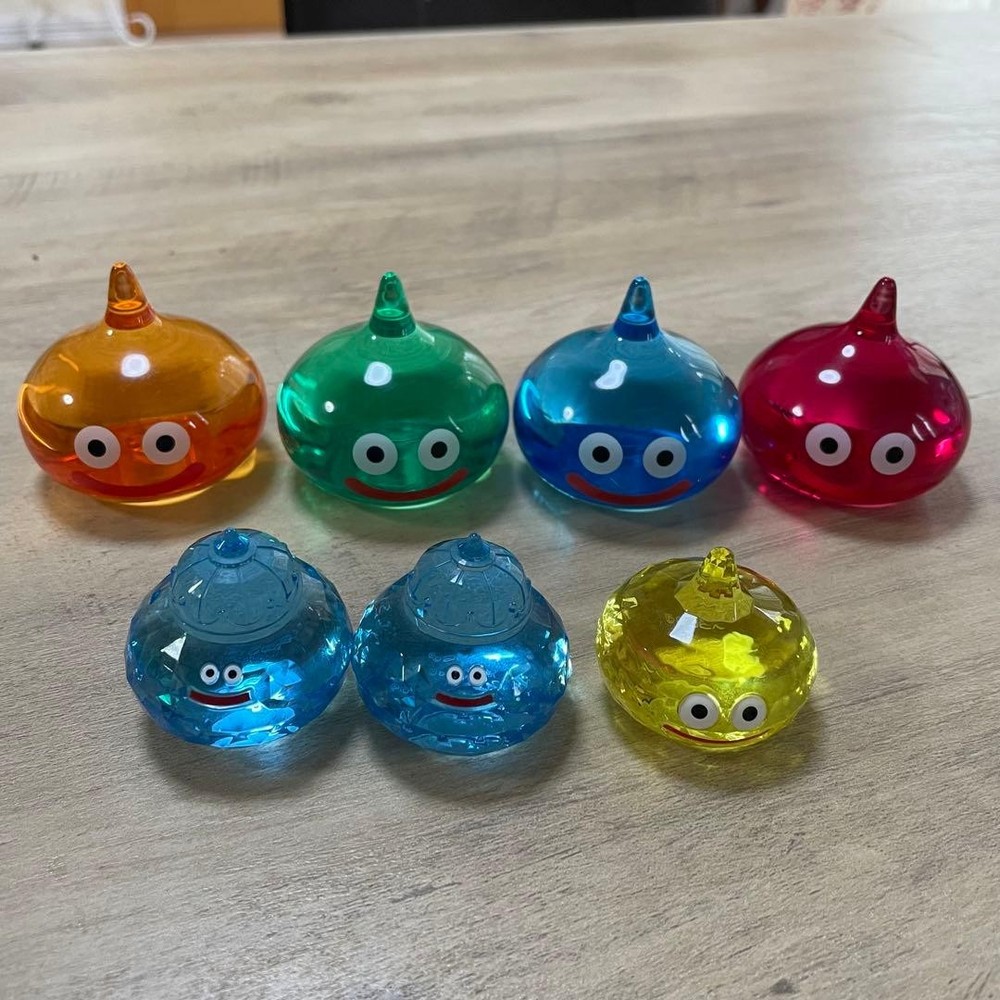 slime figure set of 7 #78eae8