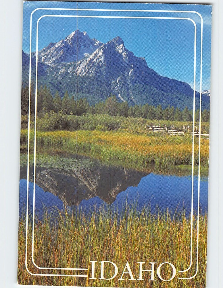 Postcard McGowan Peak in the Sawtooth Mountains Idaho USA