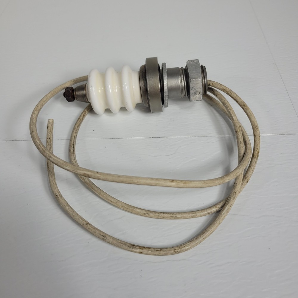 Eaton High Voltage Feedthrough Assembly Ceramic Insulator w/ 2' 5