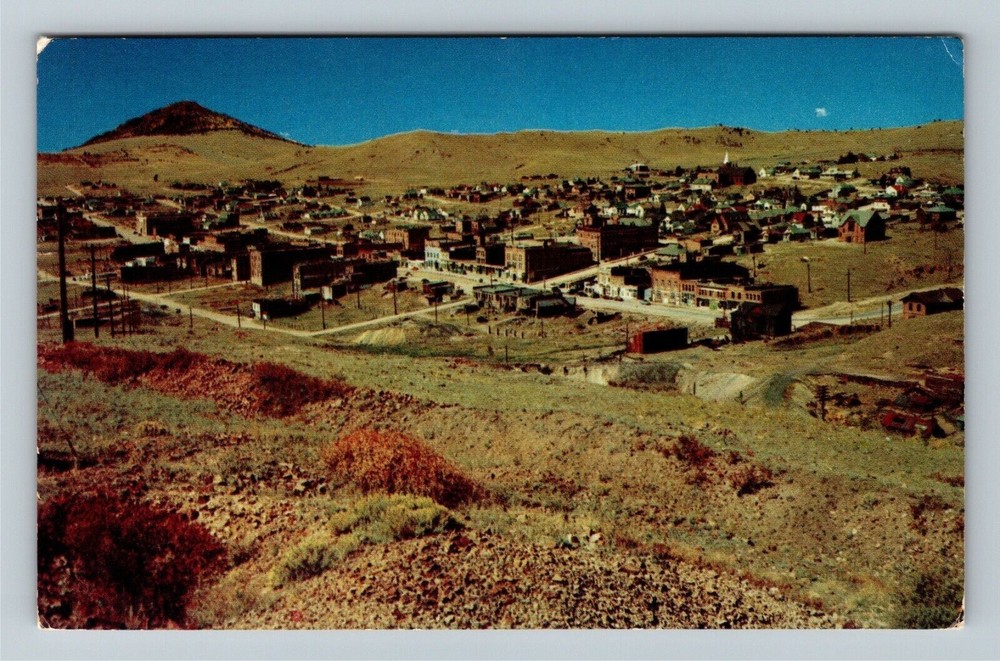 Cripple Creek CO-Colorado Bird's Eye View Gold Mining Town Chrome c1956 Postcard