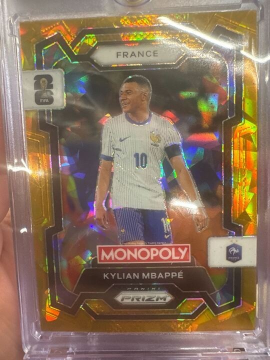 2026 FIFA World Cup Panini Prizm Monopoly Kylian Mbappe Gold Cracked Ice Prizm🔥