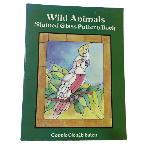 Wild Animals Stained Glass Pattern Book Dover Crafts Eaton 1996 Unopened
