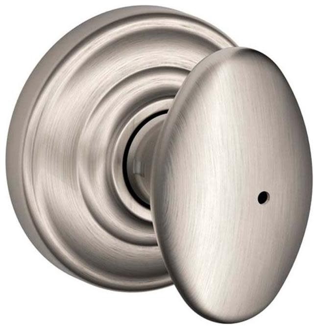 Schlage F40-SIE-AND Siena Matte Black Privacy Door Knob Set