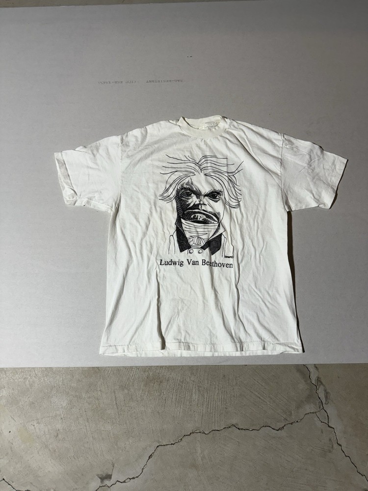 Vintage Ludwig Van Beethoven Big Face Shirt Early 90s Single Stitch