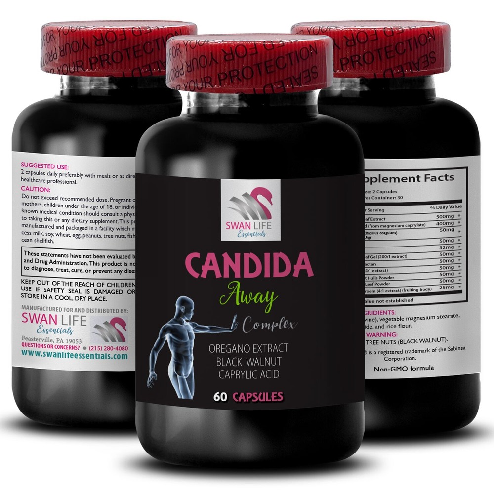 Aloe Vera Leaf supplement - CANDIDA AWAY COMPLEX - Candida Away dietary 1Bot 60C