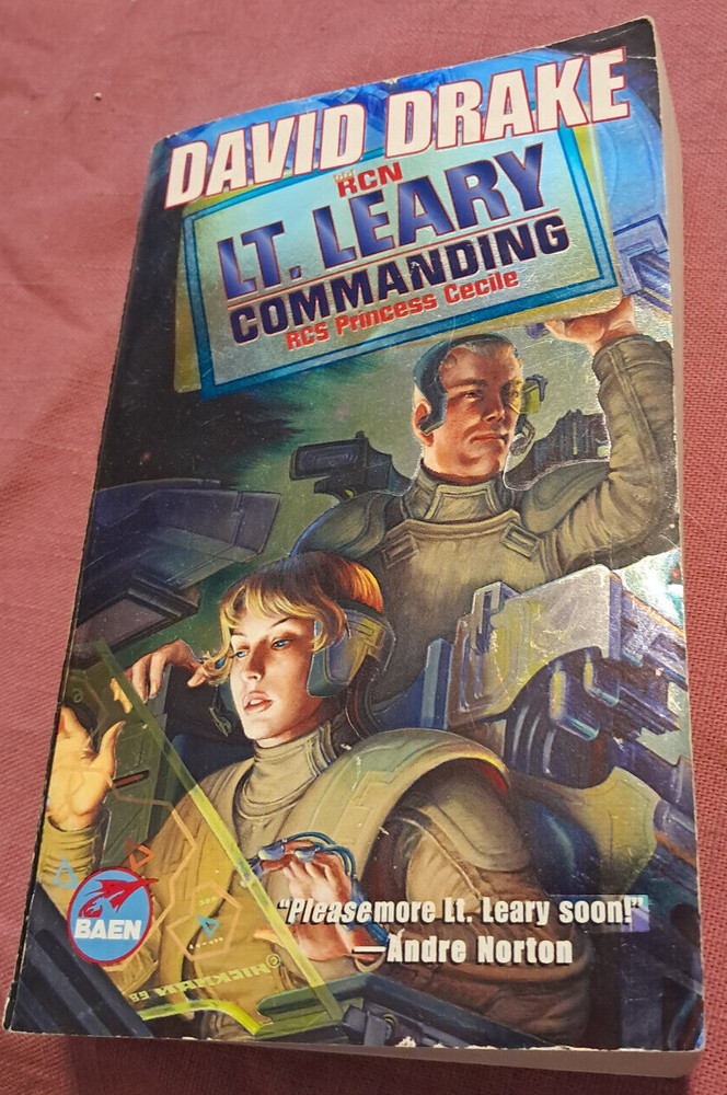 David Drake Daniel LT.  Leary Commanding 1st print '01 science fiction paperback
