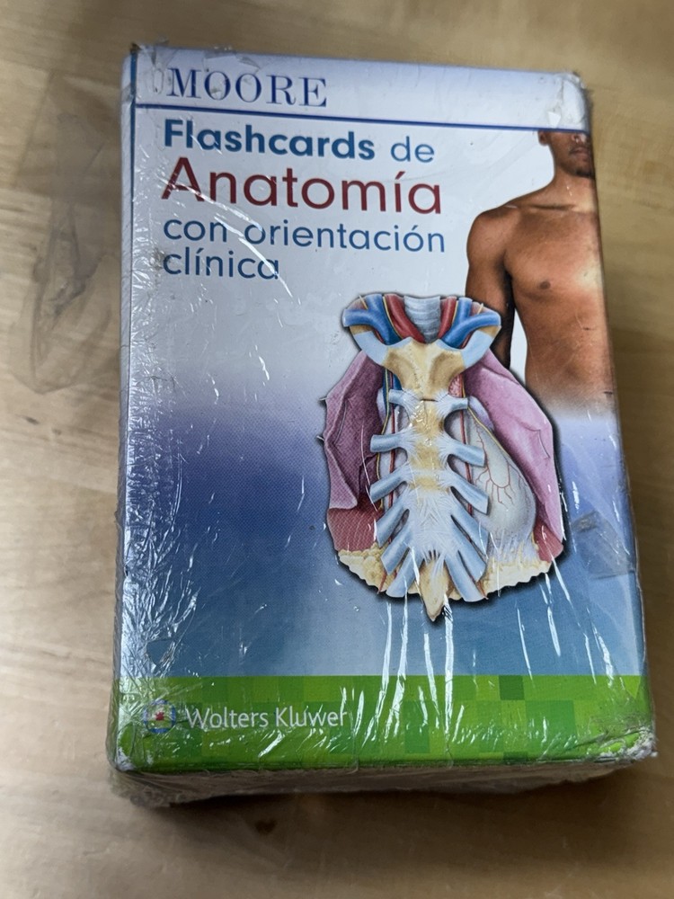 Moore. Flashcards de Anatoma con orientacin clnica by WOLTERS KLUWER HEALTH Card