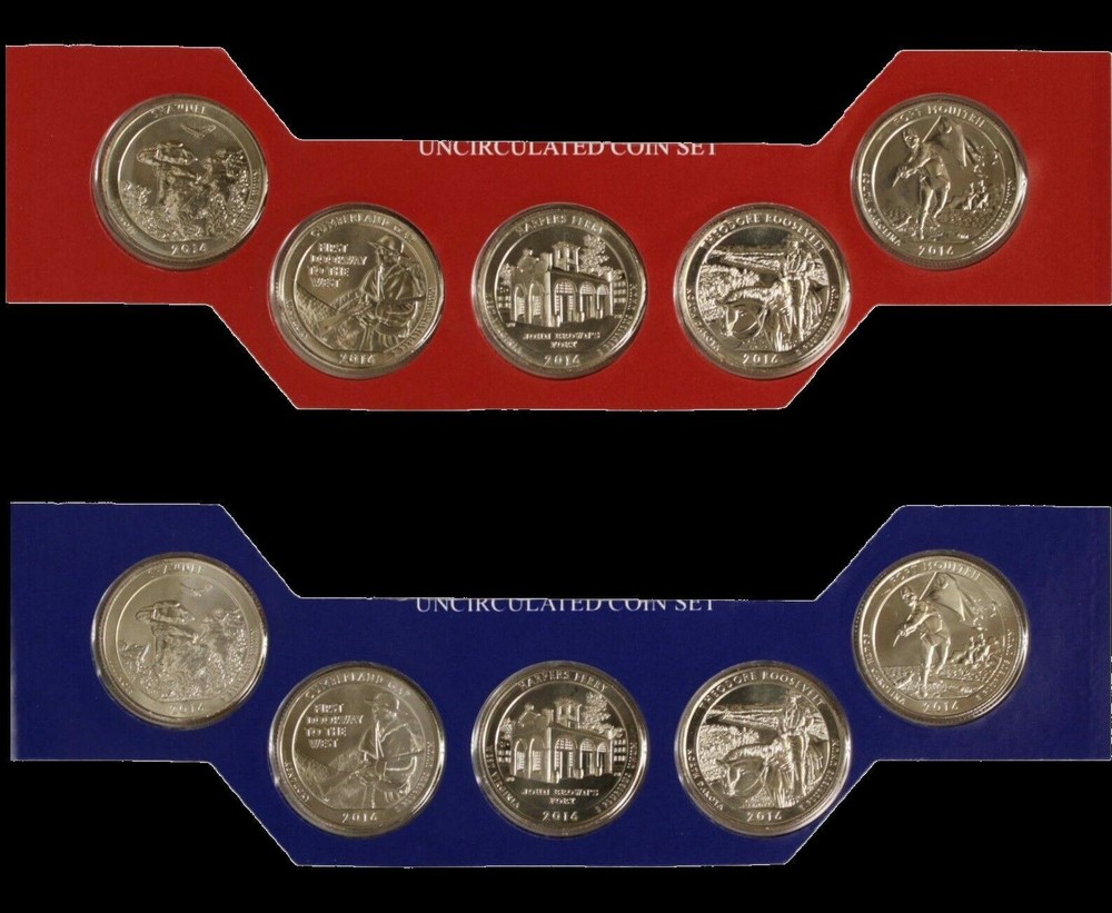 COMPLETE 2016 P&D 10 Coin BU ATB NP Quarter Set in U.S. Mint Cello