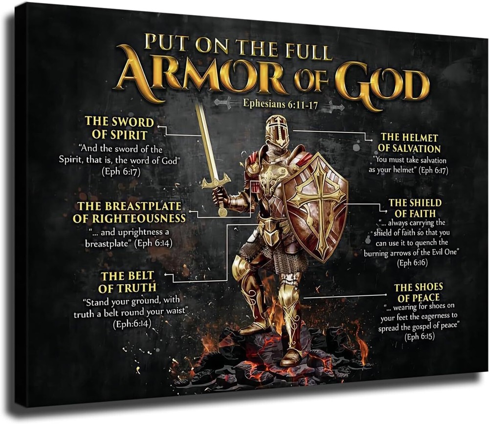 Armor of God, Put on The Full Armor of God Warrior of God Poster Picture Art