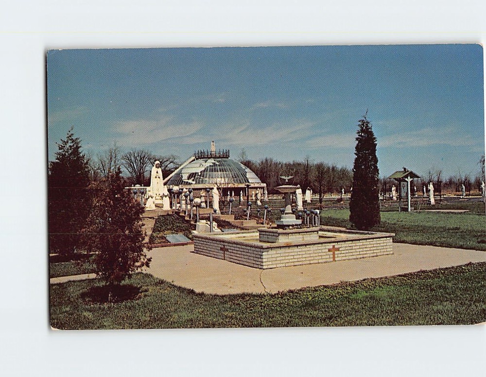 Postcard Our Lady of Fatima Shrine Barnabite Fathers Youngstown New York USA