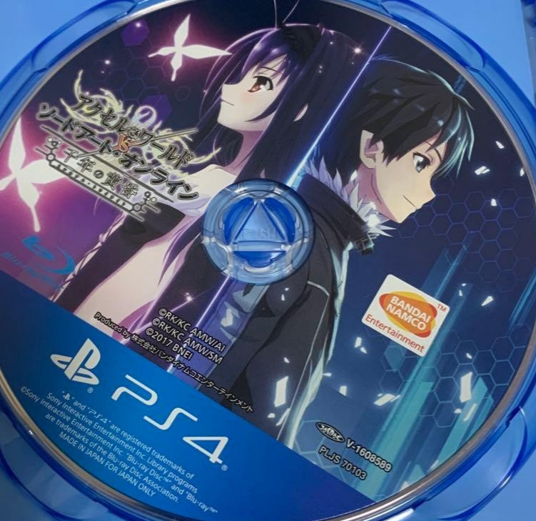 Accel World VS Sword Art Online PlayStation4 PS4 Japan ver Used Tested Disc Only