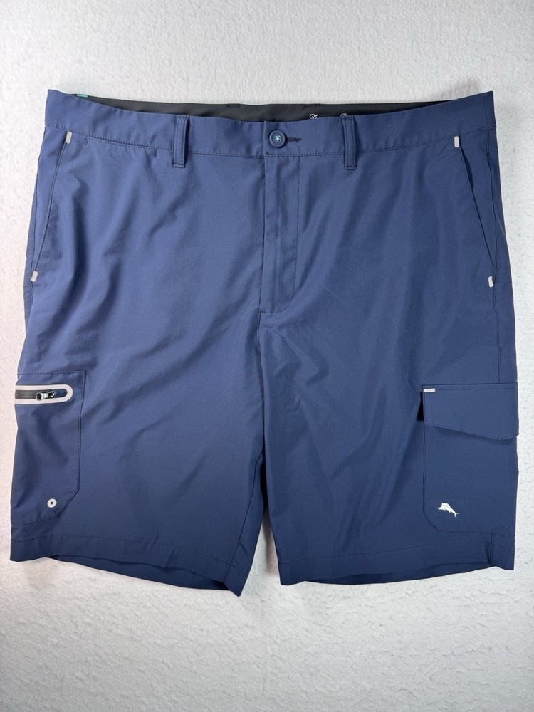 Tommy Bahama Men’s 38 IslandZone Cayman Isles Cargo Shorts Navy 10” Inseam