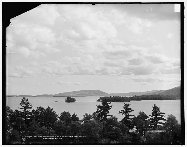 South,Sagamore Hotel,resorts,inns,Green Island,Lake George,New York,NY,c1904