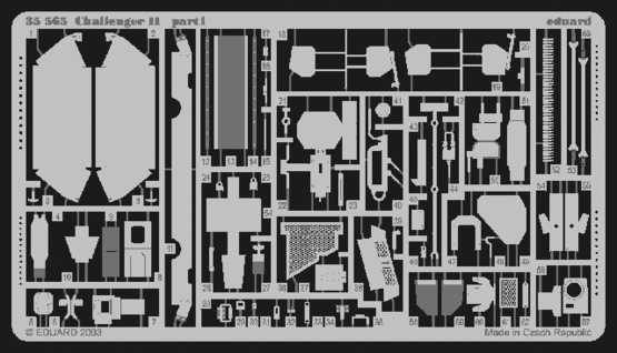 35565 Eduard Photo Etch Details kit TRUMPETER Challenger II 1/35
