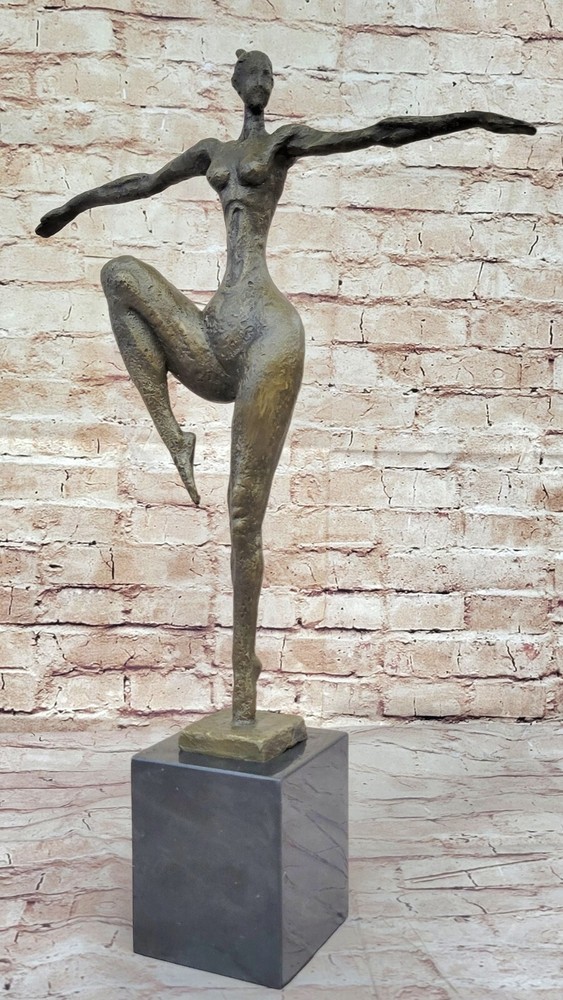 Modern Artwork: Female Fertility Bronze Sculpture with Brown Patina Sale