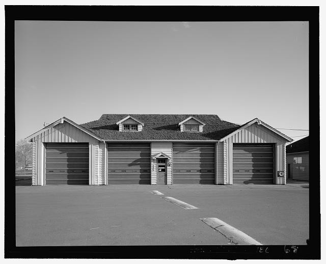 ELEVATION VIEW OF THE FIRE CACHE BUILDING, VIEW LOOKING SOUTHEAST. - Oregon