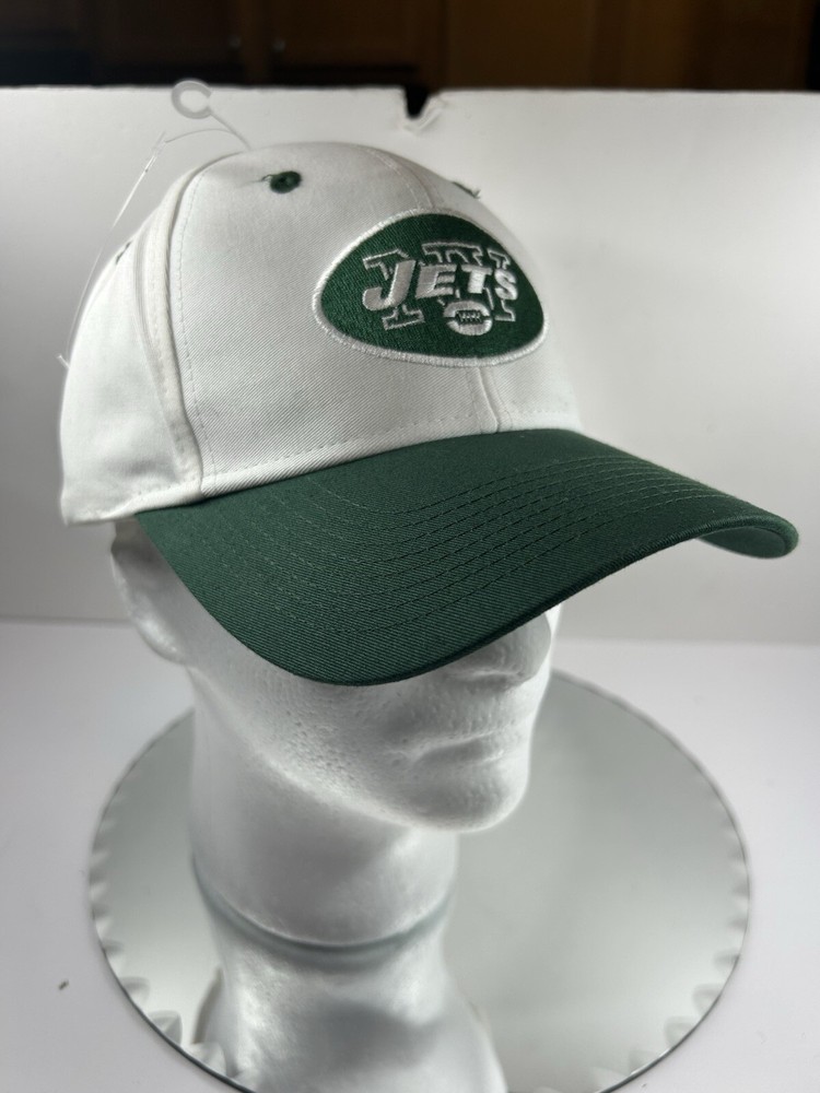 New York Jets Reebok Team Apparel Hat Cap Adult White Green NWT