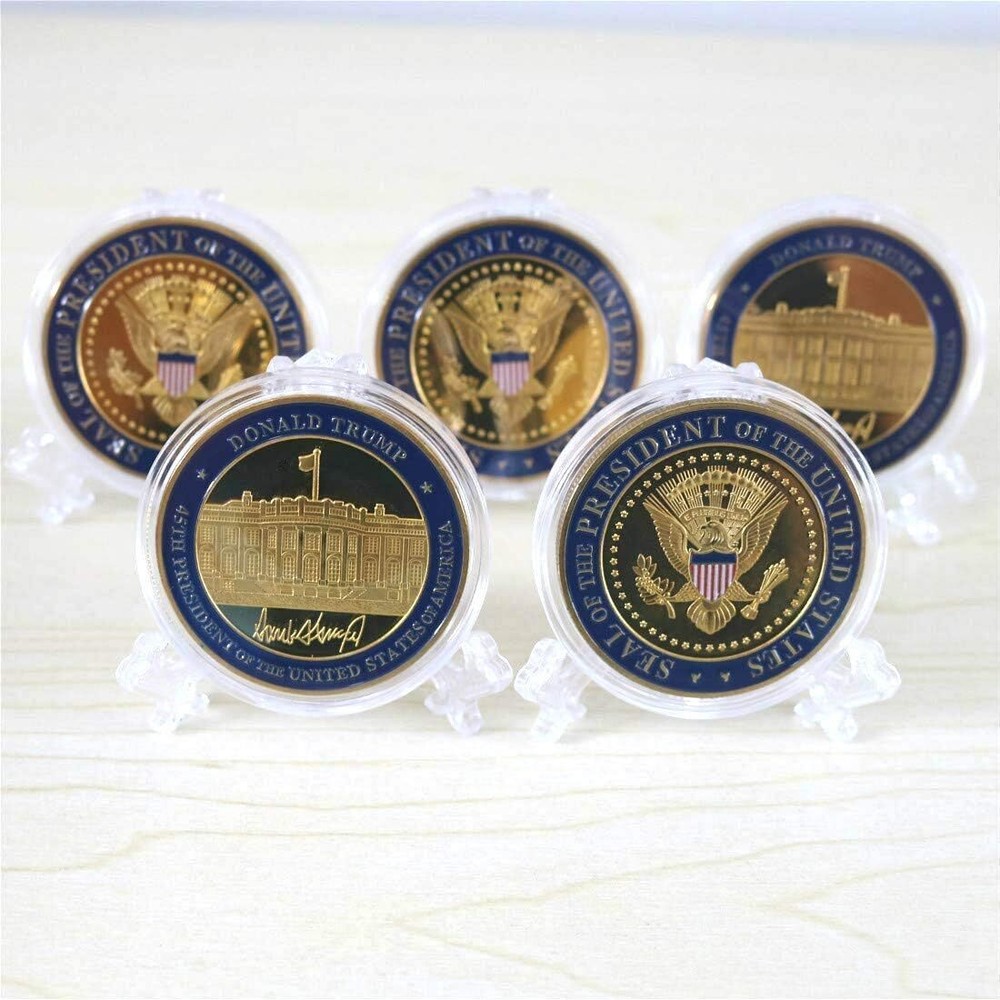 5 Pack Donald Trump Coin, Seal of The President Challenge Coins, Commemorative G