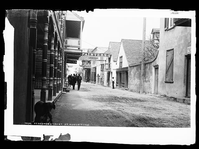 Photo:St George Street St Augustine Florida 1880s Street Scene