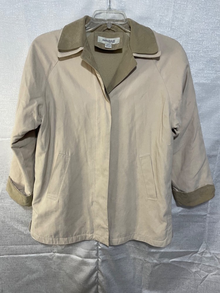 appleseeds petite M, coat, cream and tan