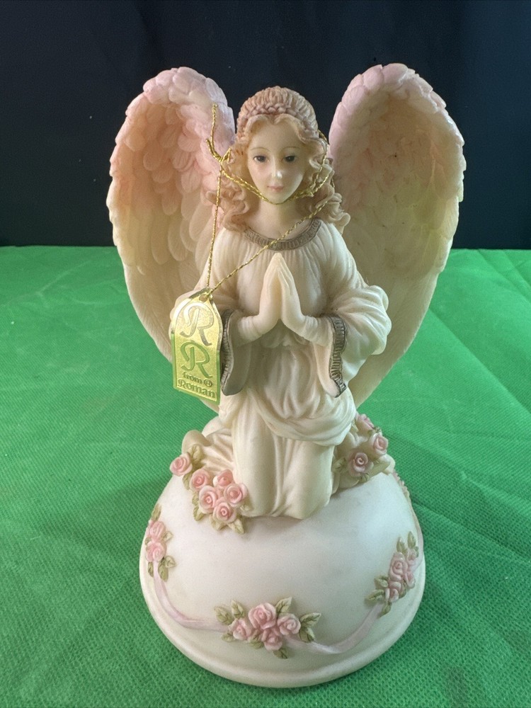 Seraphim Classics IRIS Rainbow's End Tune Angel Music Box Roman Inc. Figurine