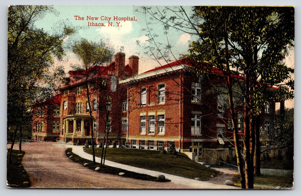 Ithaca New York~New City Hospital~Vintage Postcard