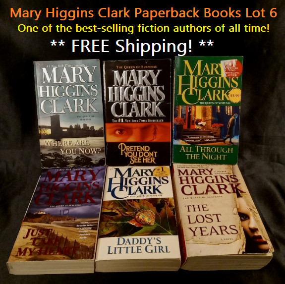 Lot of 6 Mary Higgins Clark Paperback Books Mystery Thriller Suspense Novels