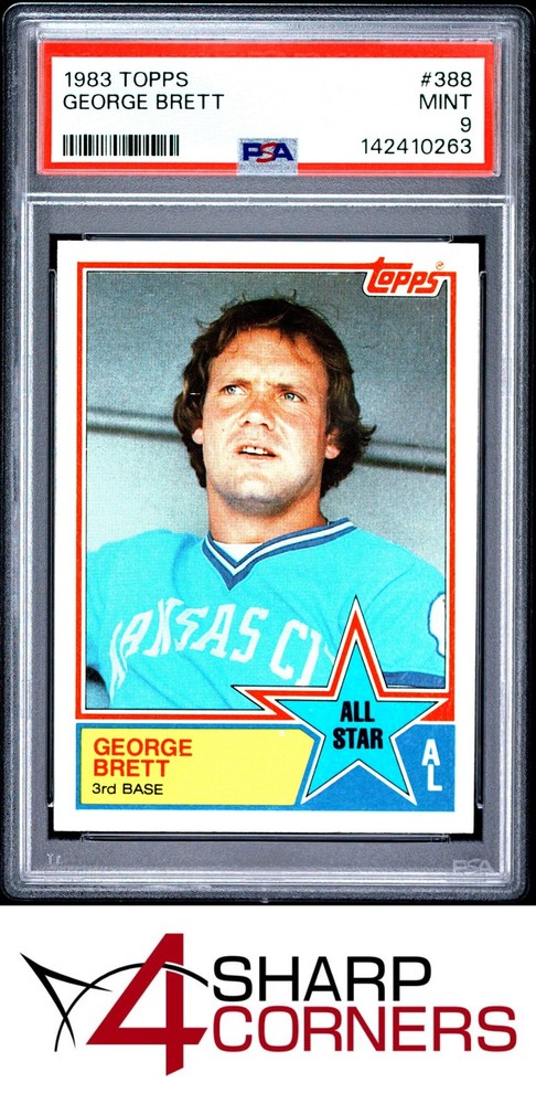 1983 Topps All-Star #388 George Brett Royals Hof Psa 94SC: Leading the industry in consignment services!
