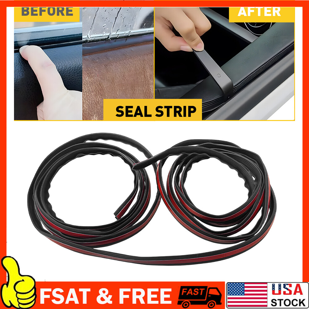 4M V-Shape Car Door Window Edge Moulding Trim Weatherstrip Seal Strip Rubber