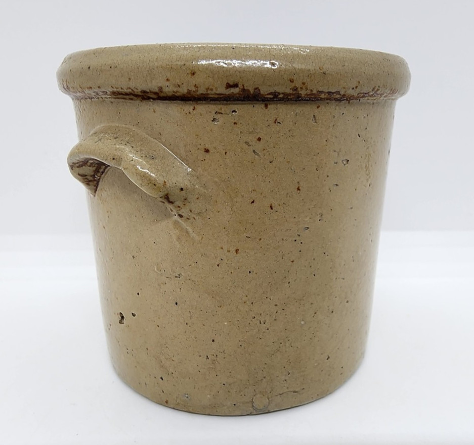 Antique Salesman Sample Miniature Stoneware Salt Glaze Crock 3