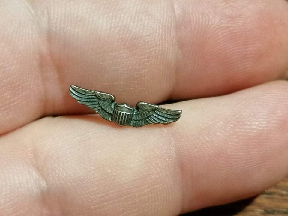 Miniature u.s. flyers wings lapel pin