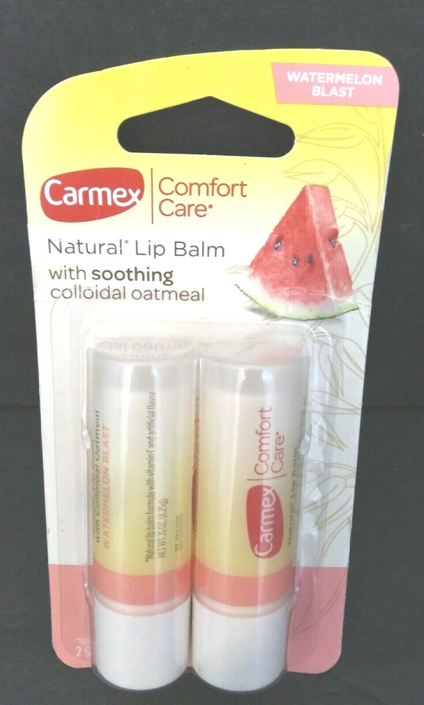 Carmex Comfort Care Lip Balm Stick with Colloidal Oatmelon Watermelon Blast
