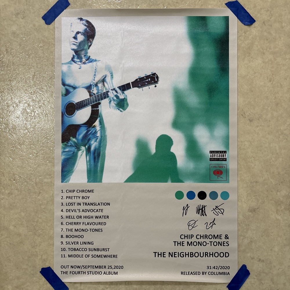 Chip Chrome & The Monotones ✅ Music Poster ✅ Wall Art Room Canvas Man Cave 16x24