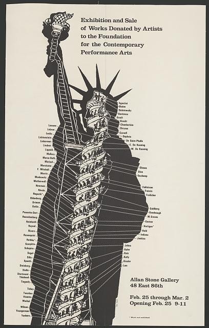New York Allan Stone Gallery 1960s Exhibition and Sale Contemporary Arts Poster