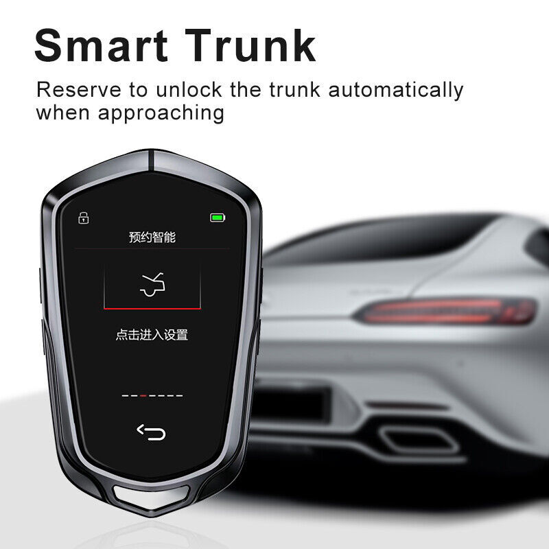 Smart LCD Touch Screen Remote Key Fob for Start-Stop Engine Cars