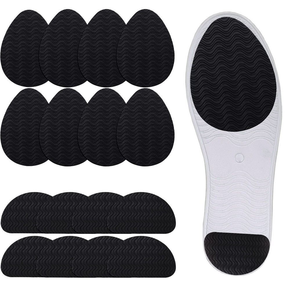 Syhood 16-Piece Black Anti-Slip Shoe Pads for Men & Women