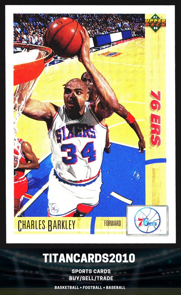 Charles Barkley 1991-92 Upper Deck Philadelphia 76ers #345