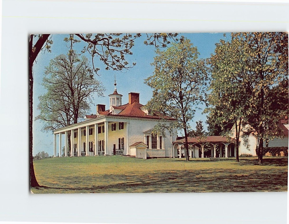 Postcard Home of Washington Mt. Vernon Virginia USA