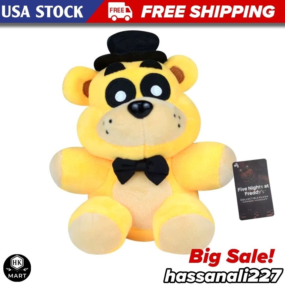 New Five Nights at Freddy's Exclusive Golden Freddy Plush Toy Doll