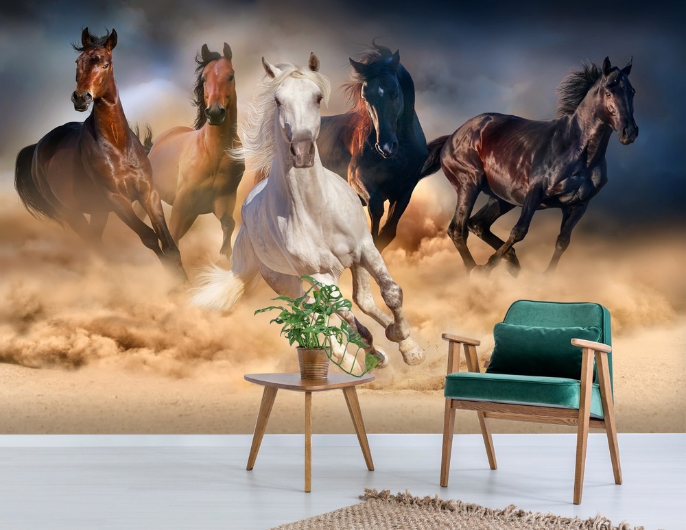 3D Horse Animal Wall Murals Wallpaper Murals Wall Sticker
